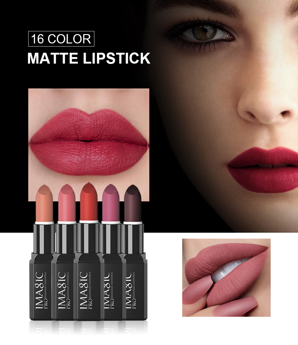 IMAGIC-Matte-Velvet-Lipstick-16Colors-Waterproof-Long-lasting-Nude-Glossy-Lipstick-1650694-1