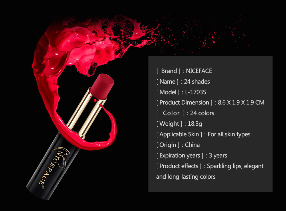 NICEFACE-24-Colors-Shimmer-Matte-Metallic-Halloween-Velvet-Lip-Stick-Makeup-Long-Lasting-Waterproof-1202284-3