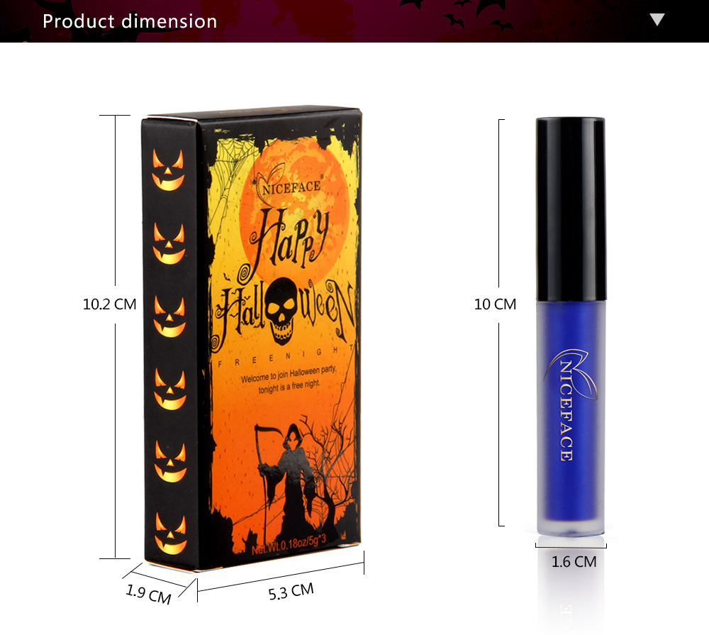 NICEFACE-Halloween-Matte-Lipstick-Liquid-Lip-Gloss-Kit-Suit-Retro-Pumpkin-Nude-Makeup-1186477-12
