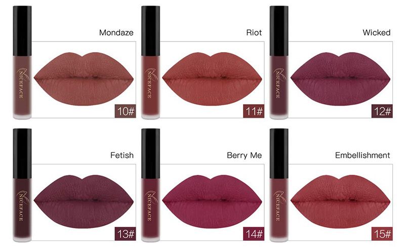 NICEFACE-Matte-Liquid-Lipstick-Makeup-Lip-Gloss-Long-Lasting-Waterproof-Lips-Cosmetics-1207822-6