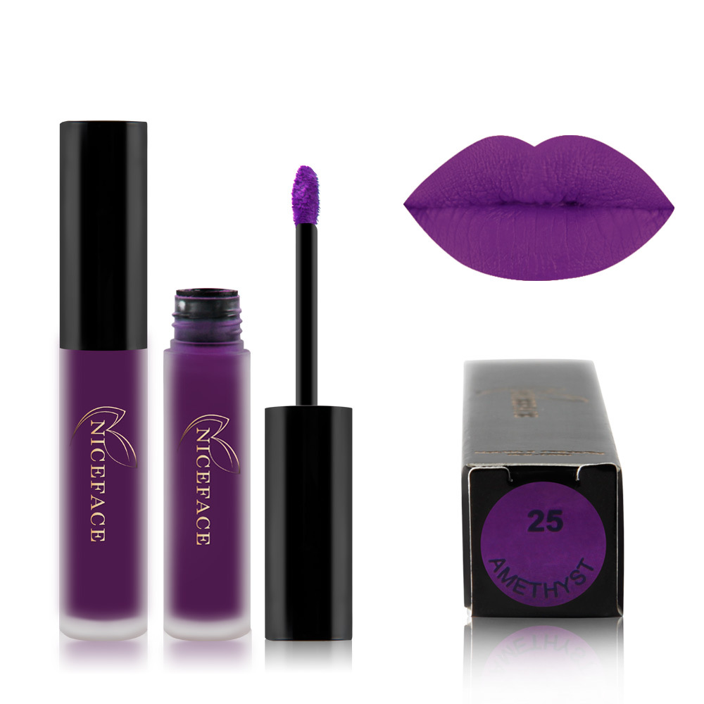 NICEFACE-Matte-Liquid-Lipstick-Makeup-Lip-Gloss-Long-Lasting-Waterproof-Lips-Cosmetics-1207822-10