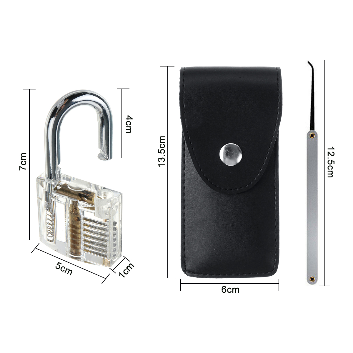 17Pcs-Unlocking-Lock-Picks-Tools-Set-Key-Extractor-Transparent-Practice-Padlocks-1574152-10