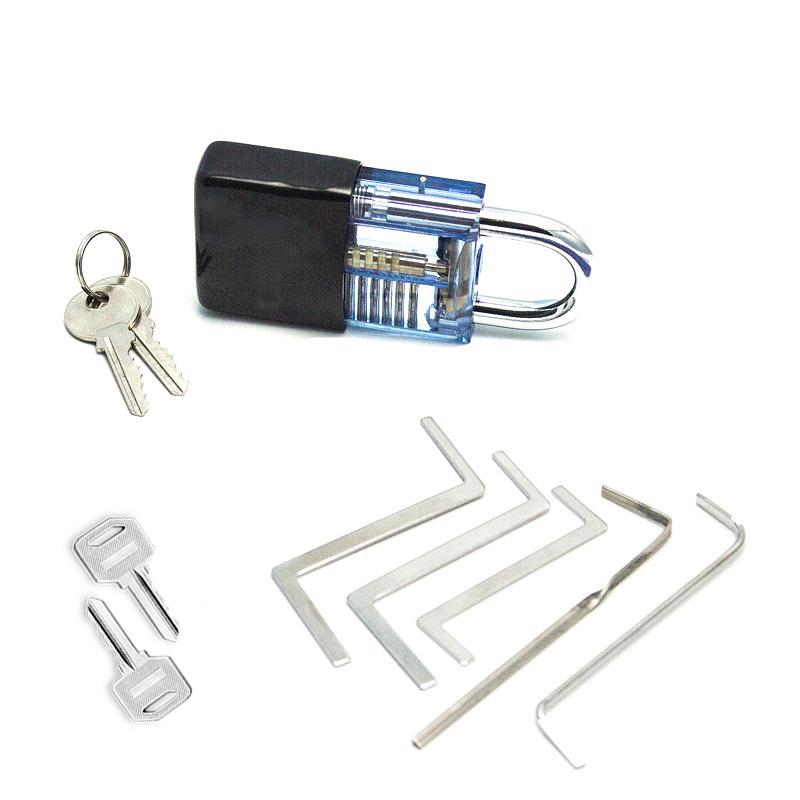 Locksmith-Supplies-Tension-Wrench-Tool-Practice-Lock-Pick-Set-Combination-Padlock-Broken-Key-Hand-To-1715813-3