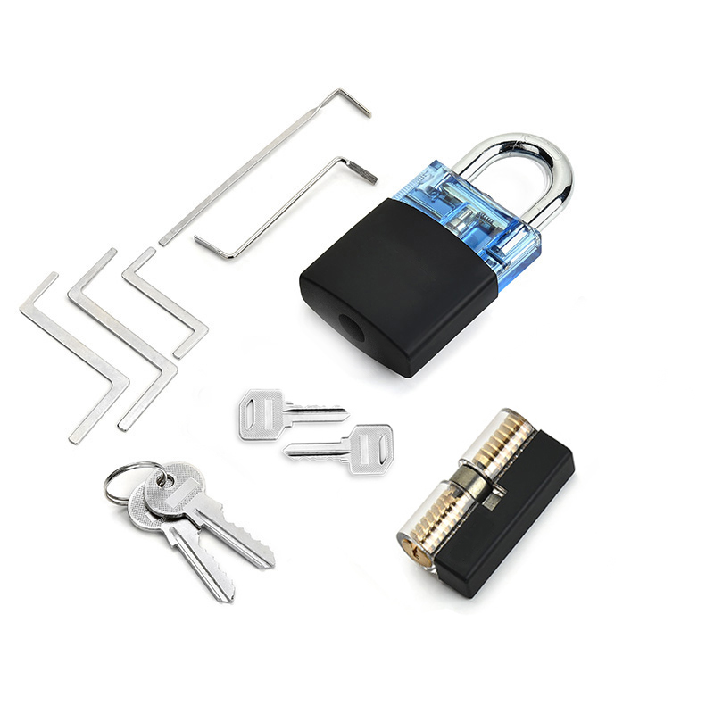 Locksmith-Supplies-Tension-Wrench-Tool-Practice-Lock-Pick-Set-Combination-Padlock-Broken-Key-Hand-To-1715813-5