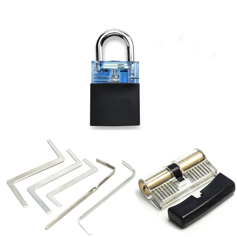 Locksmith-Supplies-Tension-Wrench-Tool-Practice-Lock-Pick-Set-Combination-Padlock-Broken-Key-Hand-To-1715813-6