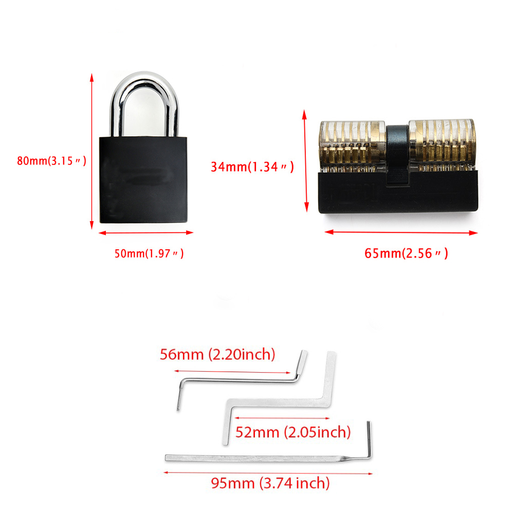 Locksmith-Supplies-Tension-Wrench-Tool-Practice-Lock-Pick-Set-Combination-Padlock-Broken-Key-Hand-To-1715813-8