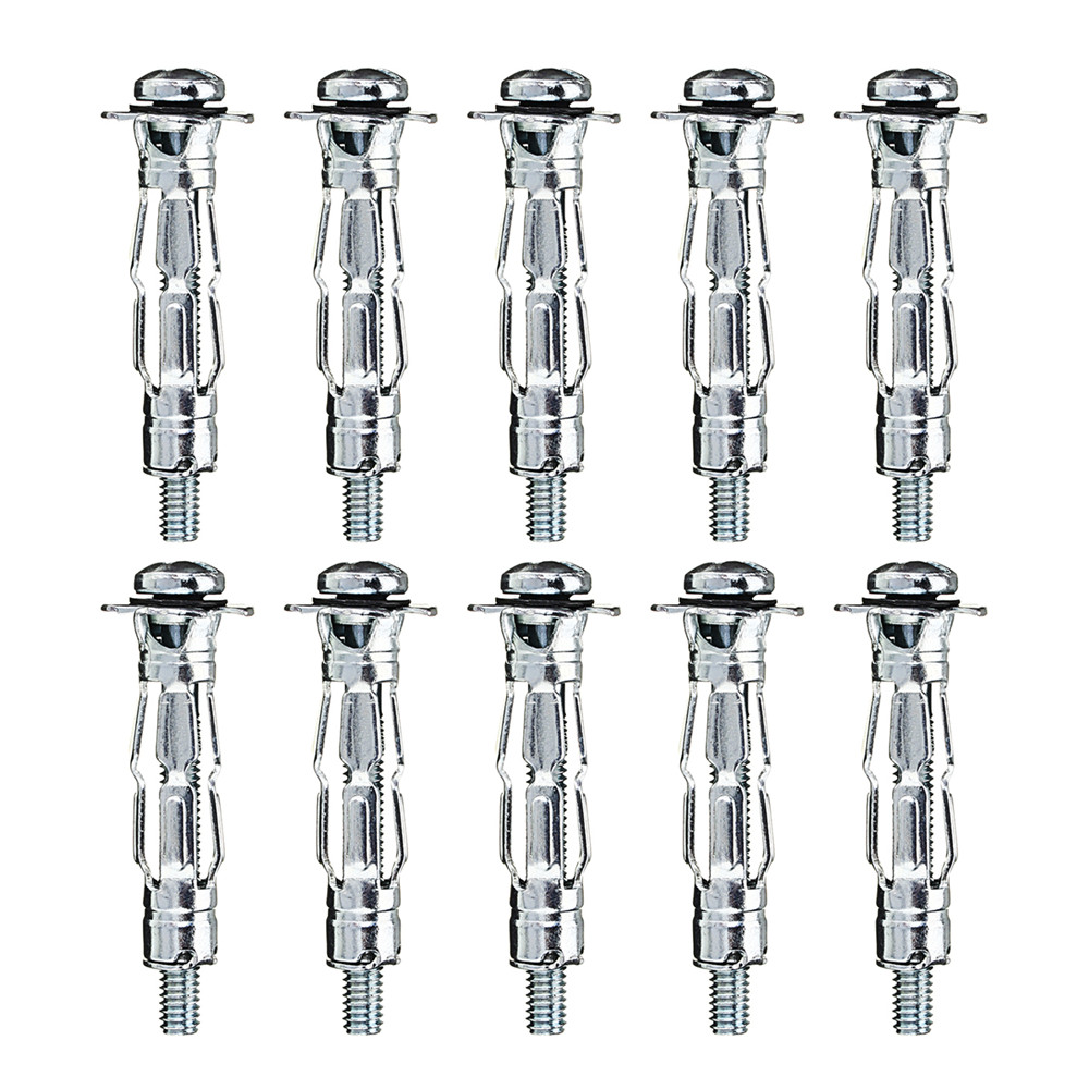 10pcs-M4-x-32-Plasterboard-Cavity-Wall-Anchor-Heavy-Duty-Hollow-Metal-Plug-Fixing-Screw-1377491-1