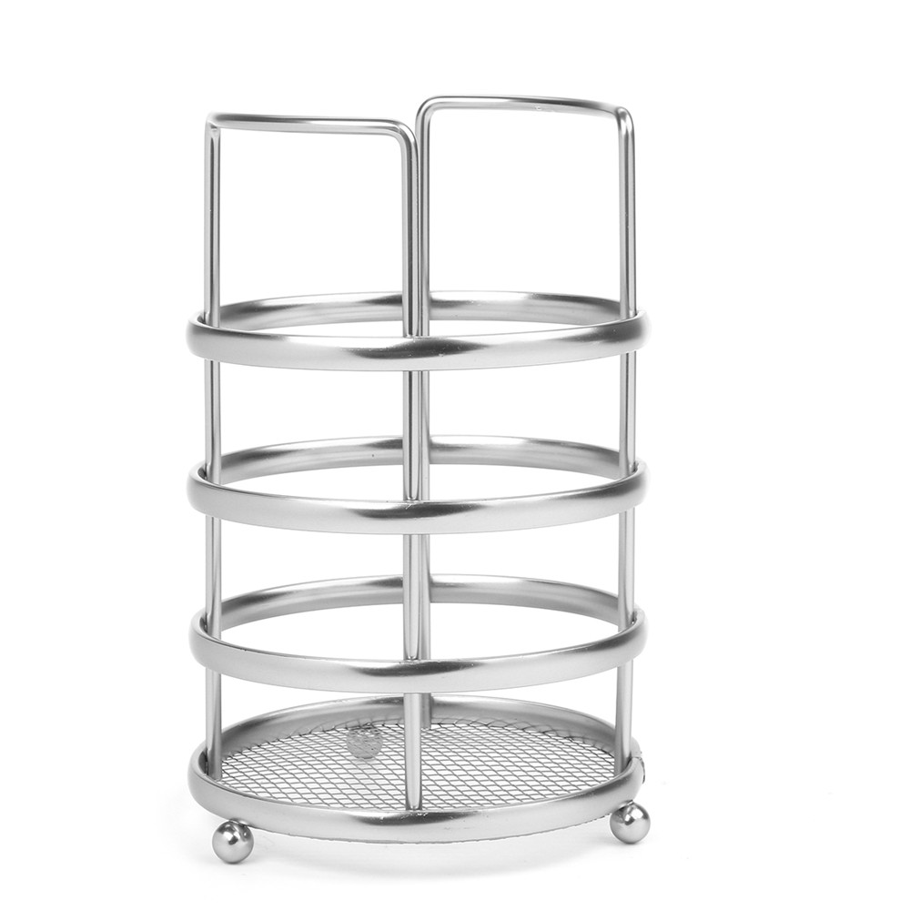 11X17cm-Round-Tableware-and-Chopstick-Holder-Metal-Tool-Storage-Basket-1671893-5