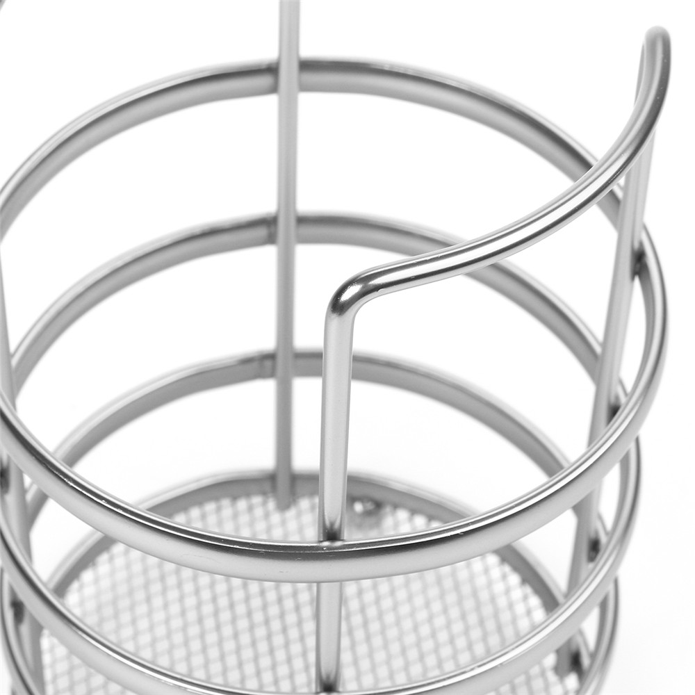 11X17cm-Round-Tableware-and-Chopstick-Holder-Metal-Tool-Storage-Basket-1671893-8