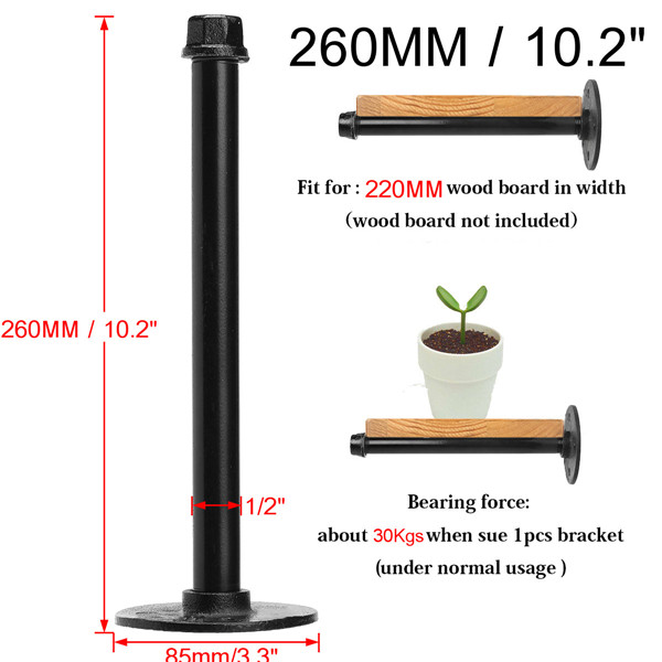 12-Inch-Industrial-Pipe-Bracket-160260mm-Heavy-Iron-Shelf-Support-with-Flange-Pipes-Fittings-1272390-9