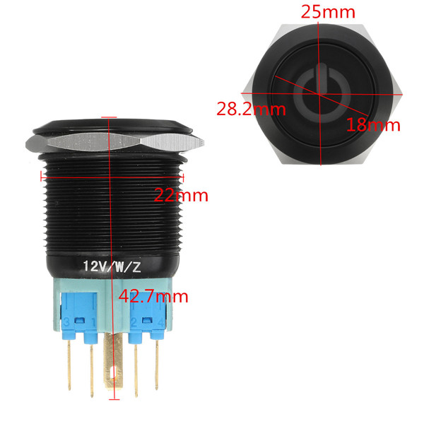 12V-22mm-6-Pin-Led-Metal-Push-Button-Latching-Power-Switch-1164580-1