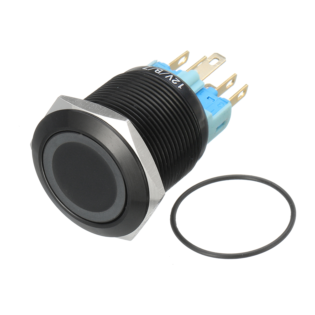 12V-22mm-6-Pin-Self-locking-Latching-Switch-Led-Light-Metal-Push-Button-Switch-1162670-4