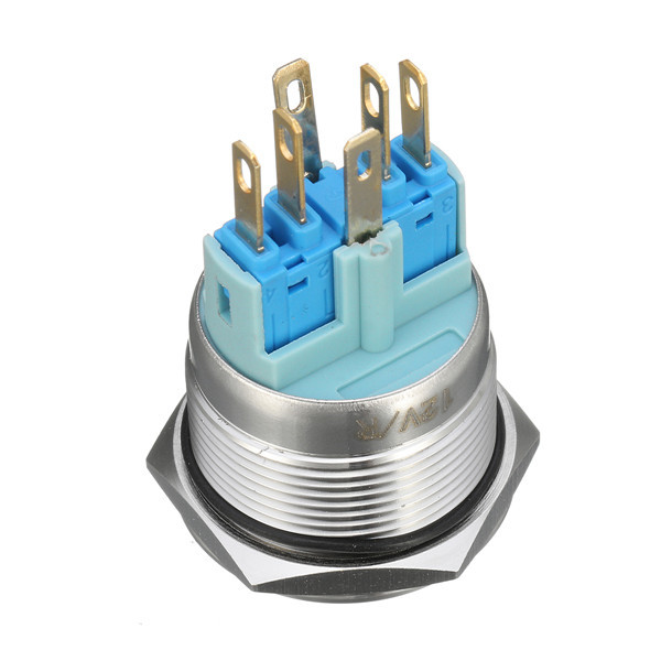 12V-6-Pin-22mm-Led-Light-Metal-Push-Button-Momentary-Switch-Waterproof--Switch-1164850-6