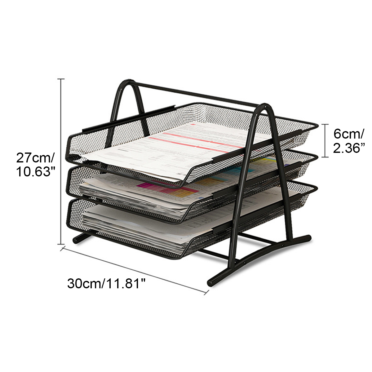 234-Tiers-Desktop-Document-Paper-Letter-File-Sliding-Tray-Desk-Desktop-Organizer-1590308-3