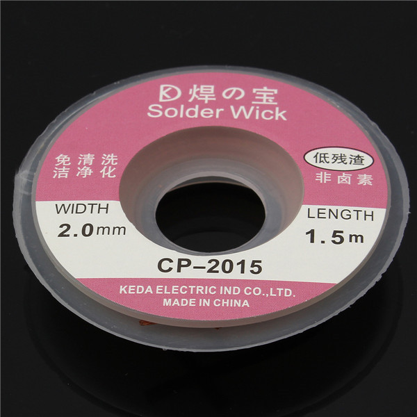 4pcs-15mx2mm-Solder-Wire-Desoldering-Braid-Solder-Remover-Copper-Wick-Spool-Wire-Cable-1210948-1