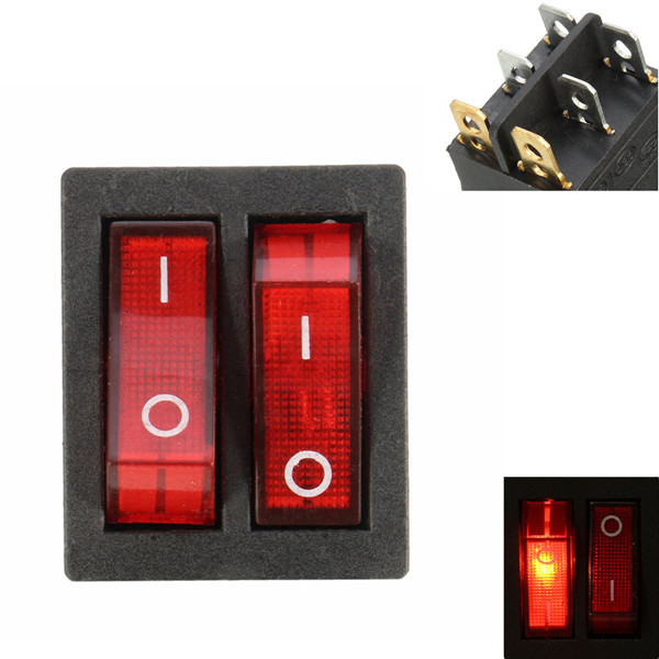 6-Pins-Rocker-Switch-OnOff-Double-Red-Light-Toggle-Double-SPST-Rocker-Switch-1213903-2