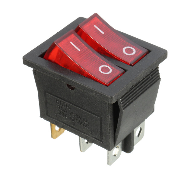 6-Pins-Rocker-Switch-OnOff-Double-Red-Light-Toggle-Double-SPST-Rocker-Switch-1213903-3