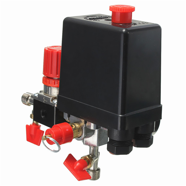 Air-Compressor-Pressure-Valve-180PSI-Gauges-Regulator-Pump-Control-Switch-1033705-8