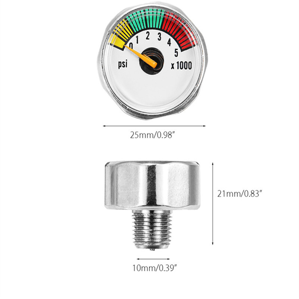 Alloy-5000-PSI-Micro-Air-CO2-Tank-Pressure-Gauge-18NPT-Threads-1341698-1