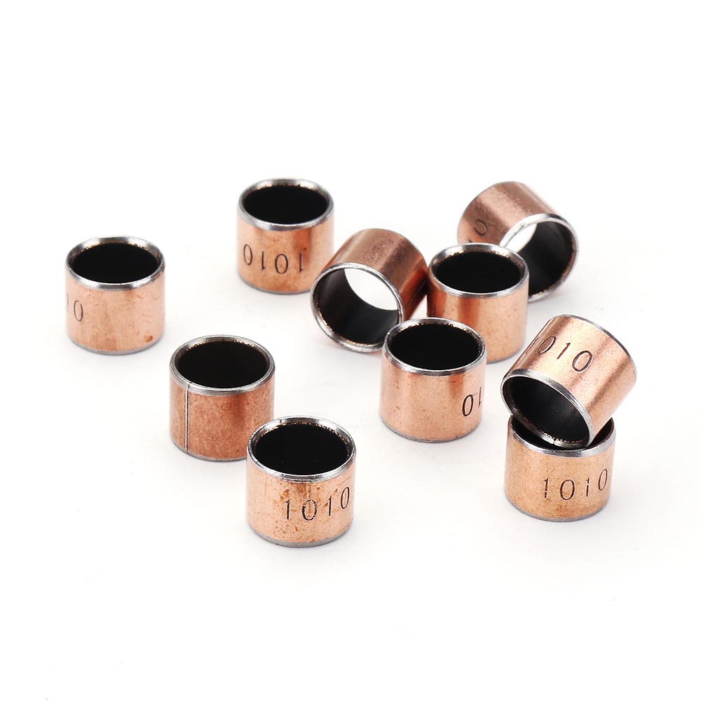 Machifit-10pcs-10x12x10mm-Ball-Bearing-Bushing-Copper-Alloy-Bearing-Bushing-1309851-1