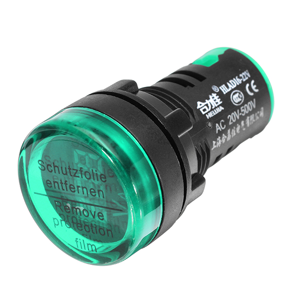 Machifit-22mm-Digital-AC-Voltmeter-AC-50-500V-Voltage-Meter-Gauge-Digital-Display-Indicator-Green-1252938-1