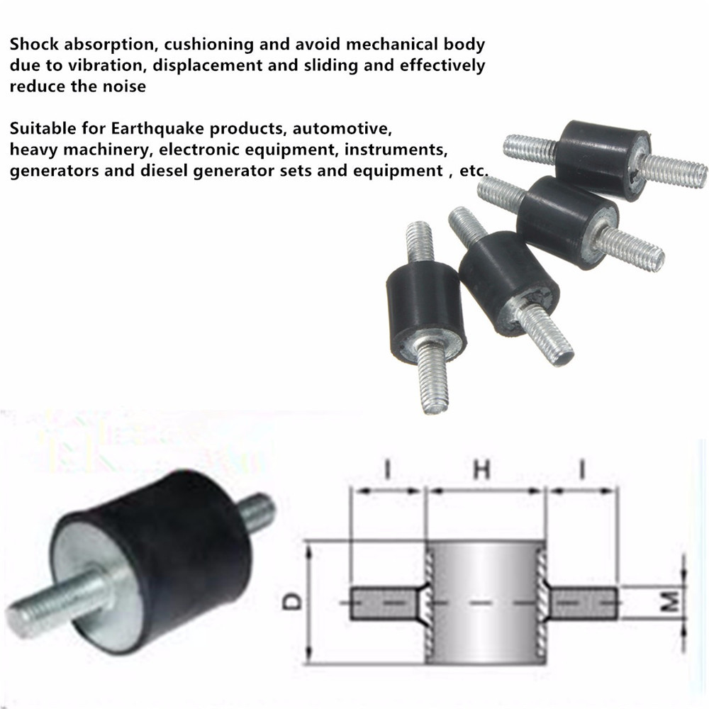 Machifit-4pcs-M3-8x8mm-Rubber-Mounts-Double-Ends-Screw-Anti-Vibration-Mount-Rubber-Shock-Absorber-1342262-9