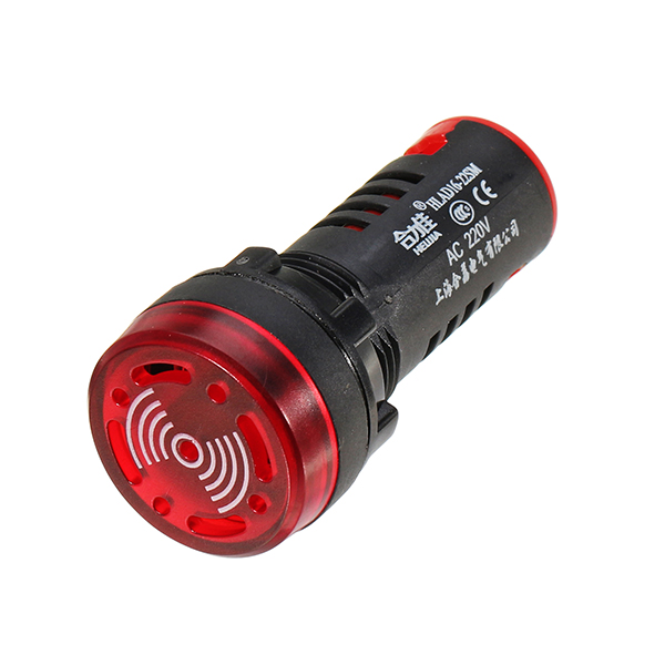 Machifit-AD16-22SM-AC-220V-22mm-Indicator-Light-Signal-Lamp-Flash-Buzzer-Red-1261757-1