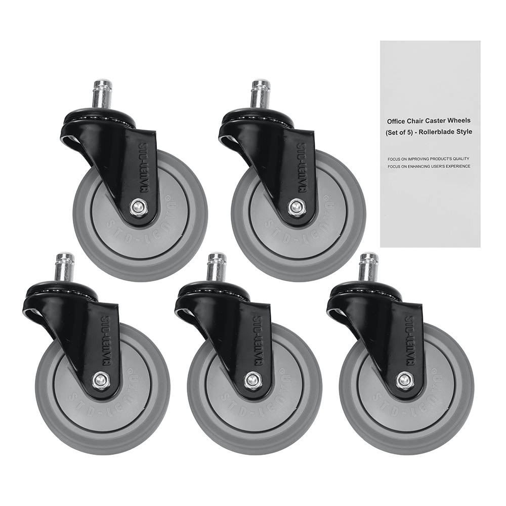 STD-LENVA-5Pcs-3-Inch-11-Pole-Universal-Rubber-Caster-Wheels-for-SwivelOfficeGaming-Chair-1921694-1