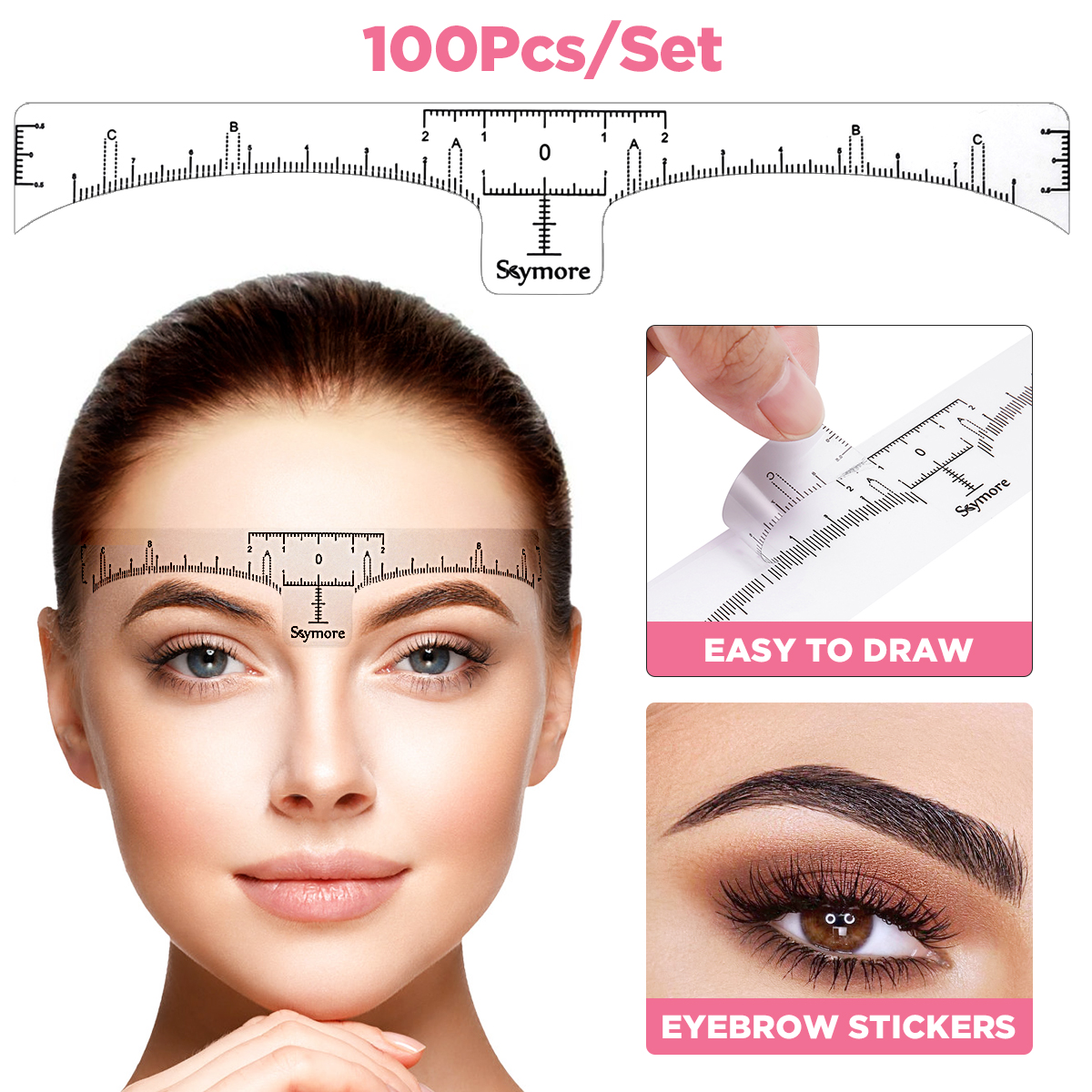 100PCS-Eyebrow-Stencil-One-time-Eyebrow-Grooming-Stencil-Measure-Ruler-Brow-Shaper-Makeup-Shaping-To-1940017-6