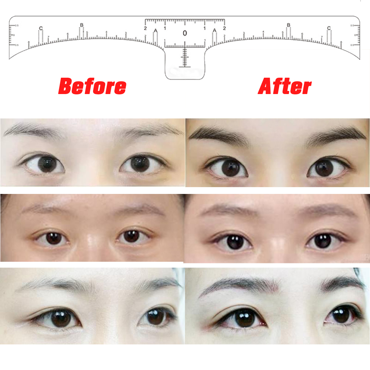 100PCS-Eyebrow-Stencil-One-time-Eyebrow-Grooming-Stencil-Measure-Ruler-Brow-Shaper-Makeup-Shaping-To-1940017-9