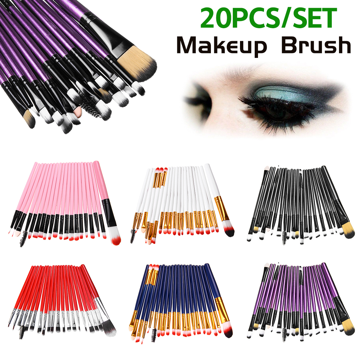 20pcs-Powder-Foundation-Eyeshadow-Eyeliner-Lip-Brush-Makeup-Brushes-Kit-1615745-2