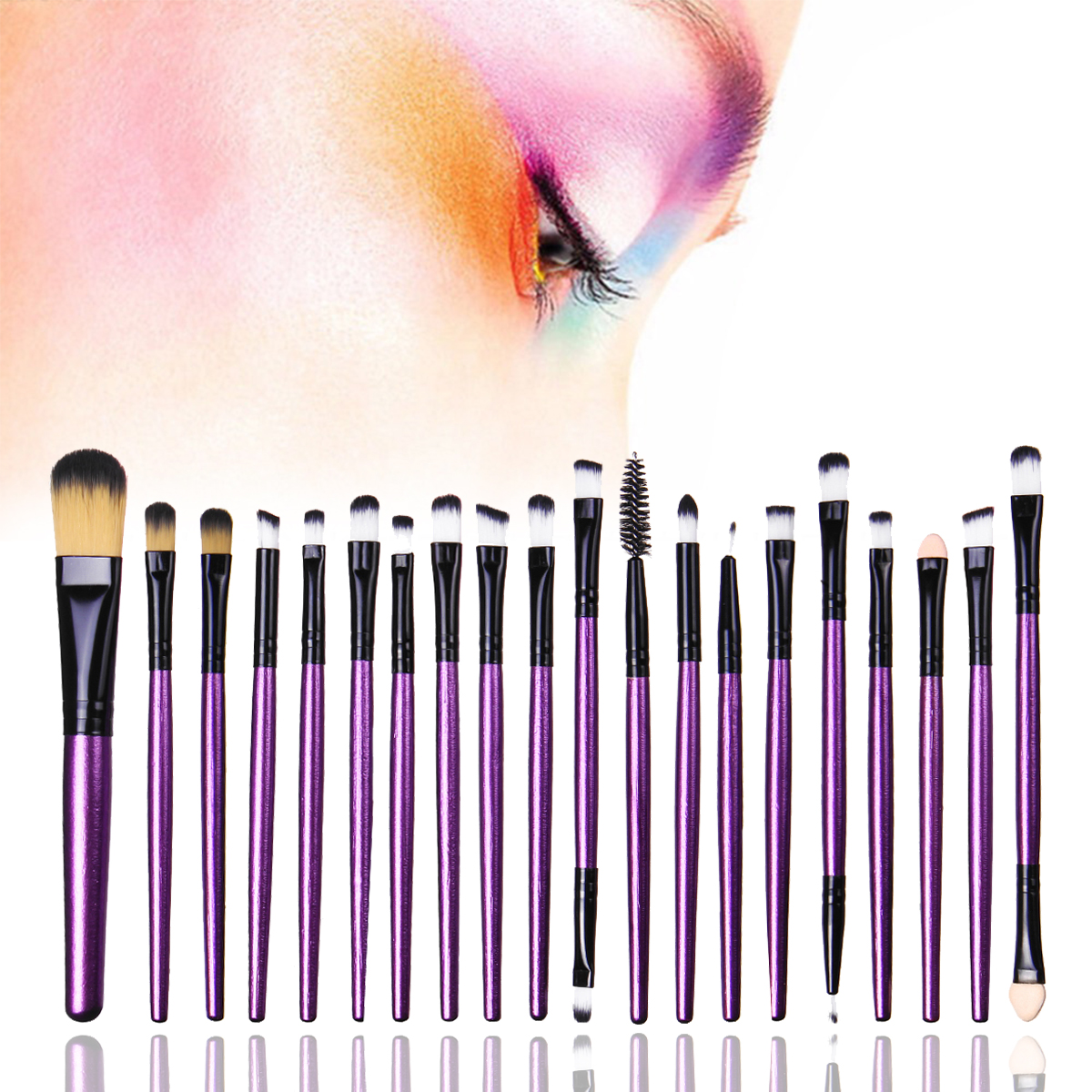 20pcs-Powder-Foundation-Eyeshadow-Eyeliner-Lip-Brush-Makeup-Brushes-Kit-1615745-3