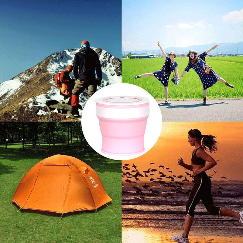 280ML-Large-capacity-Folding-Water-Cup-Silicone-Material-with-Makeup-Mirrors-1636891-10