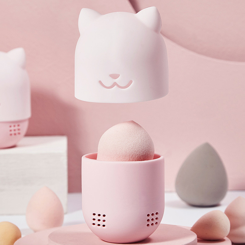 Beauty-Powder-Puff-Blender-Holder-Cleaning-Sponge-Makeup-Egg-Drying-Case-Silicone-Cosmetic-Blender-S-1641485-1