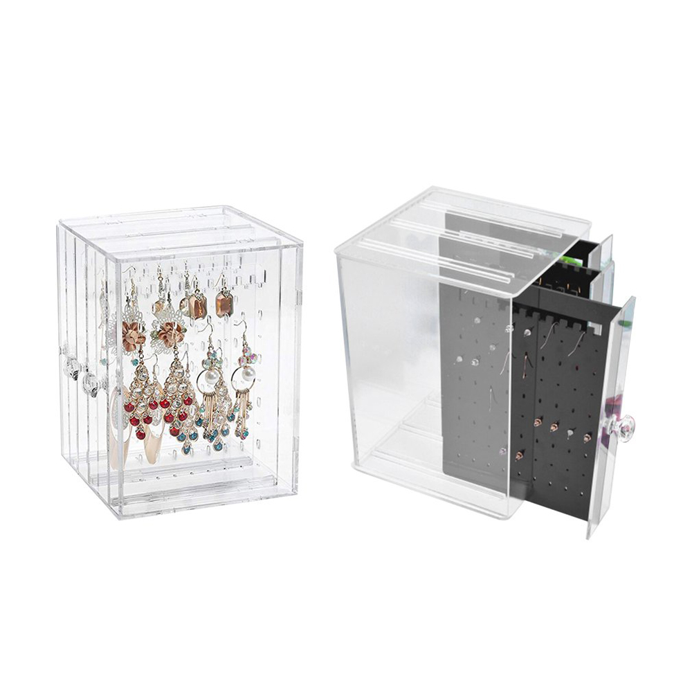 Dustproof-Acrylic-Earrings-Jewelry-Display-Stand-Shelf-Jewelry-Bag-Storage-Box-Drawers-Rack-Holder-S-1658440-1