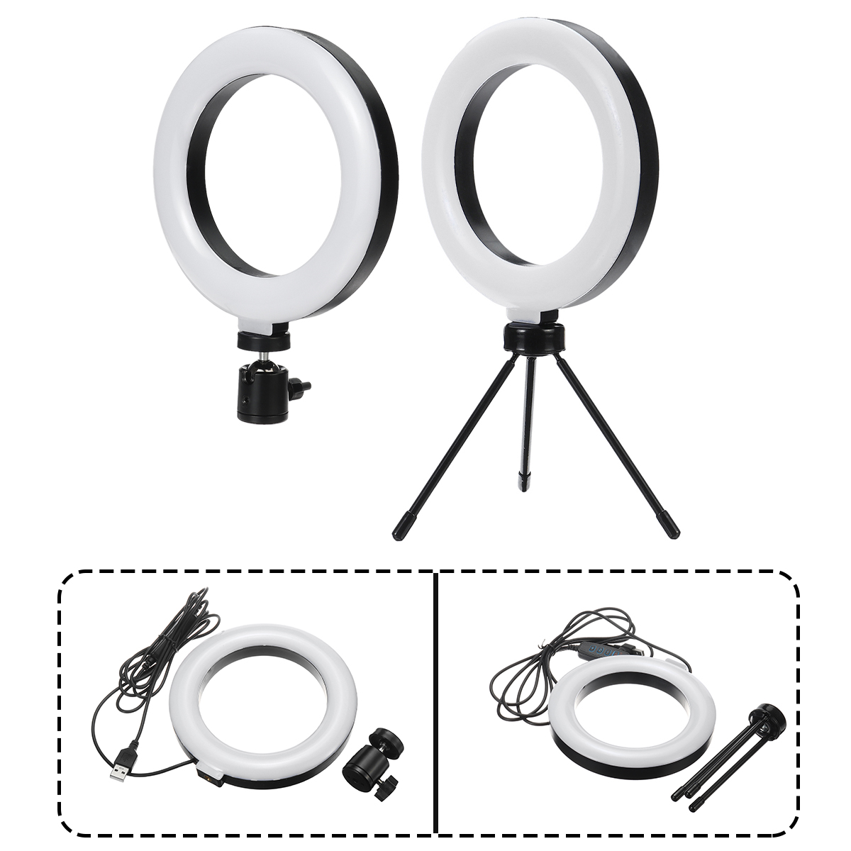 Photography-LED-Mirrors-Selfie-Ring-Light-260MM-Dimmable-Camera-Phone-Lamp-Fill-Light-with-Table-Tri-1632273-2