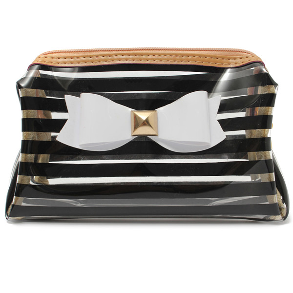 Stripe-Transparent-Cosmetic-Bag-Travel-PVC-Bow-Tie-Make-Up-Organizer-Case-1022883-3
