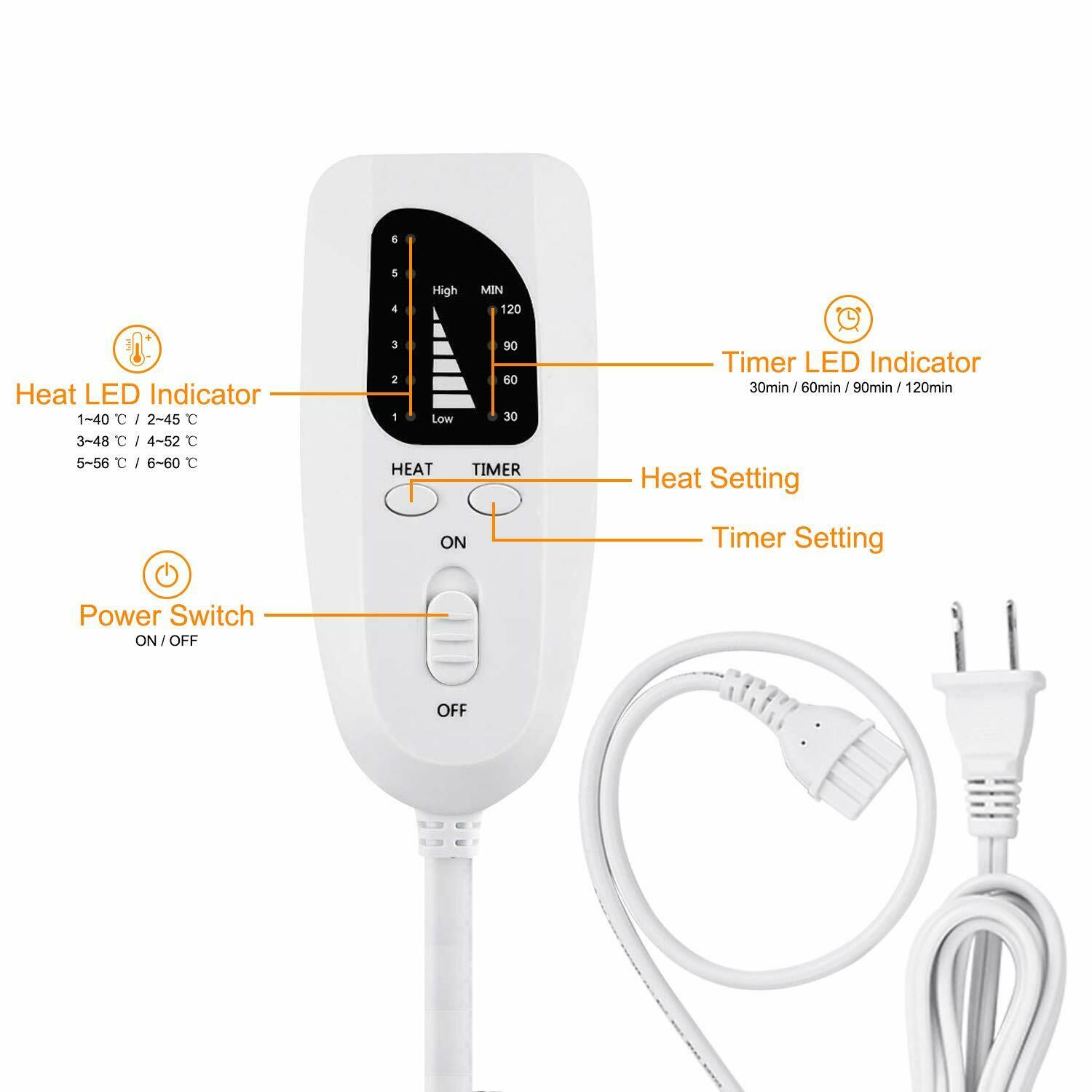 110-240V-120W-6-Level-Electric-Heating-Mat-Warming-4-Timer-Physiotherapy-Pad-Heated-Mat-Pain-Relief-1618477-4