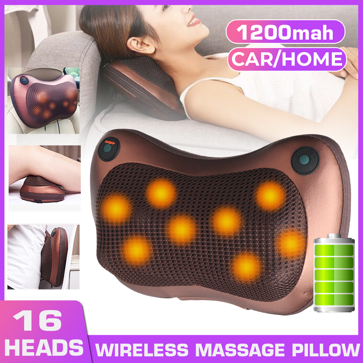 16-Heads-Electric-Massager-Pillow-Lumbar-Body-Neck-Back-Shiatsu-Kneading-Cushion-1693702-2