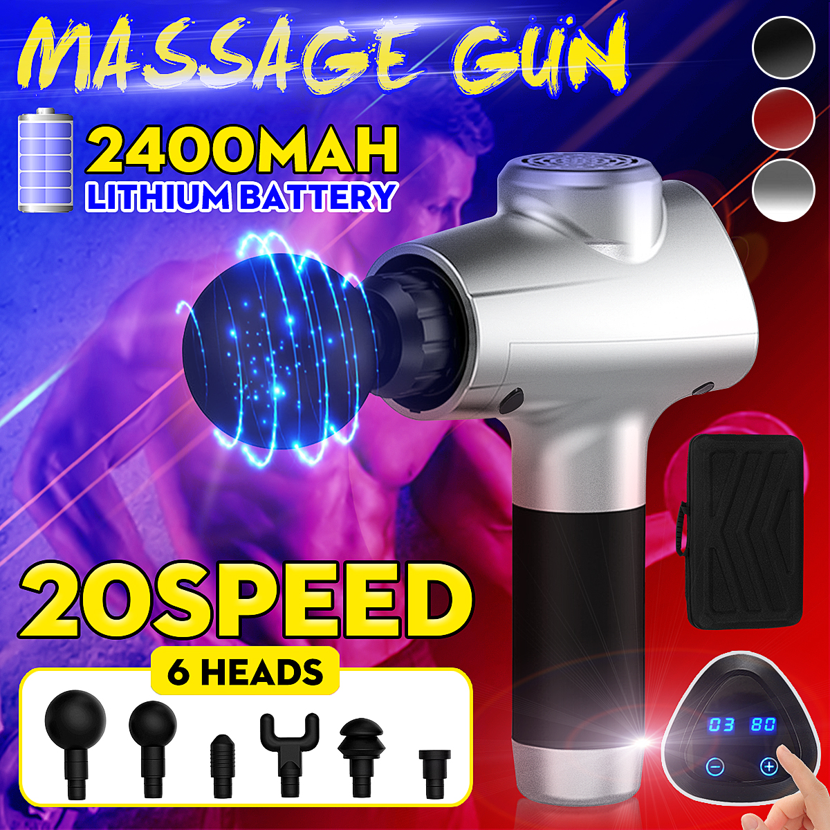 20-Speed-24V-2400mAh-Electric-Percussion-Massager-G-un-LCD-Muscle-Vibration-Relaxing-Therapy-Device-1574090-2