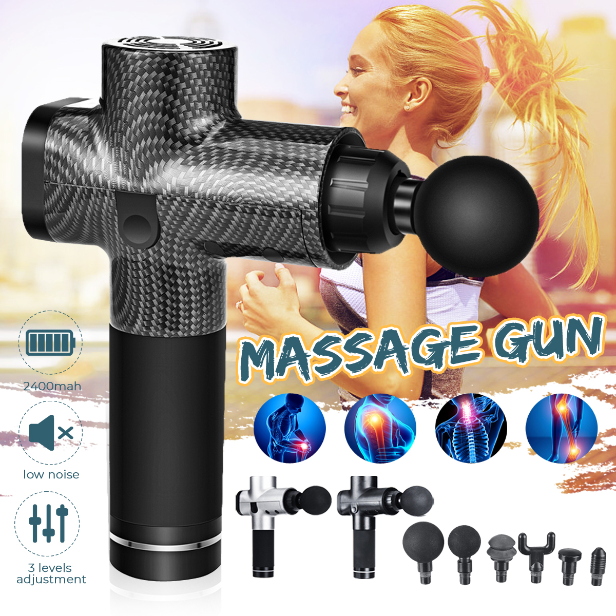 2400mAh-Electric-Percussion-Massager-3-Speeds-Low-Noise-Vibration-Muscle-Therapy-Device-with-6-Massa-1550390-2