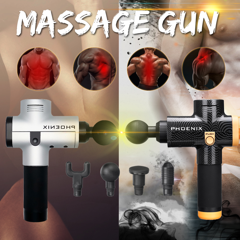 2600mAh-Brushless-Muscle-Relief-Percussion-Massager-4-Head-Handheld-Deep-Tissue-Electric-Massager-1586529-2