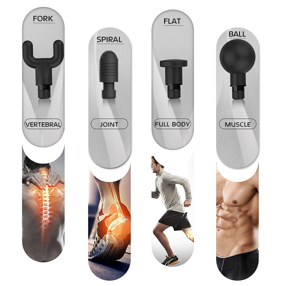 2600mAh-Brushless-Muscle-Relief-Percussion-Massager-4-Head-Handheld-Deep-Tissue-Electric-Massager-1586529-8