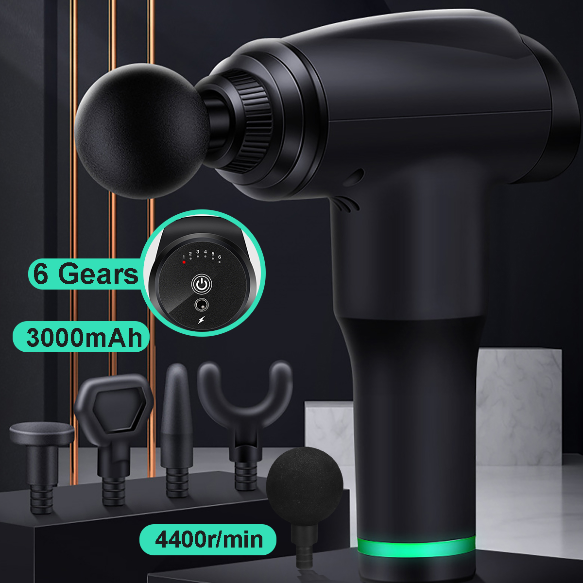3000mAh-6-Speed-Percussion-Massager-Deep-Tissue-Electric-Massager-1200-4400rmin-Massager-for-Muscle--1625885-2