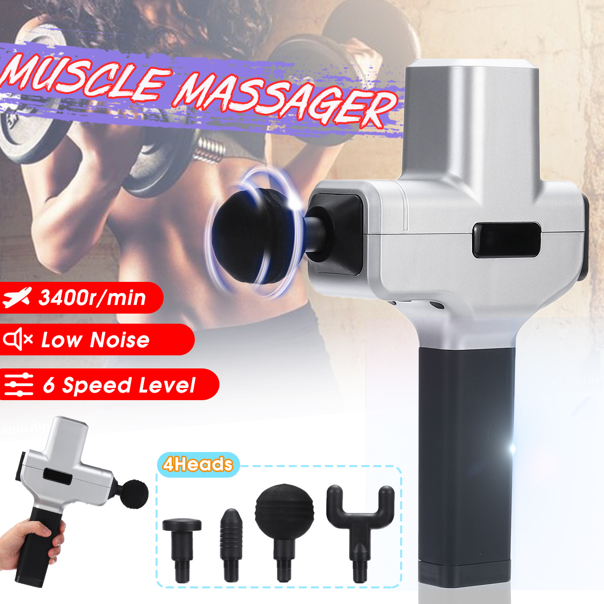 3400rmin-6-Speed-Percussion-Massager-G-un-Quiet-Electric-Massager-Professional-Deep-Tissue-Massager--1609408-2