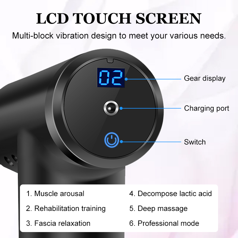 7200rpm-2500mah-LCD-Electric-Fascia-Massager-6-Speeds-Muscle-Pain-Relief-Therapy-Device-W-4-Head-1733373-3