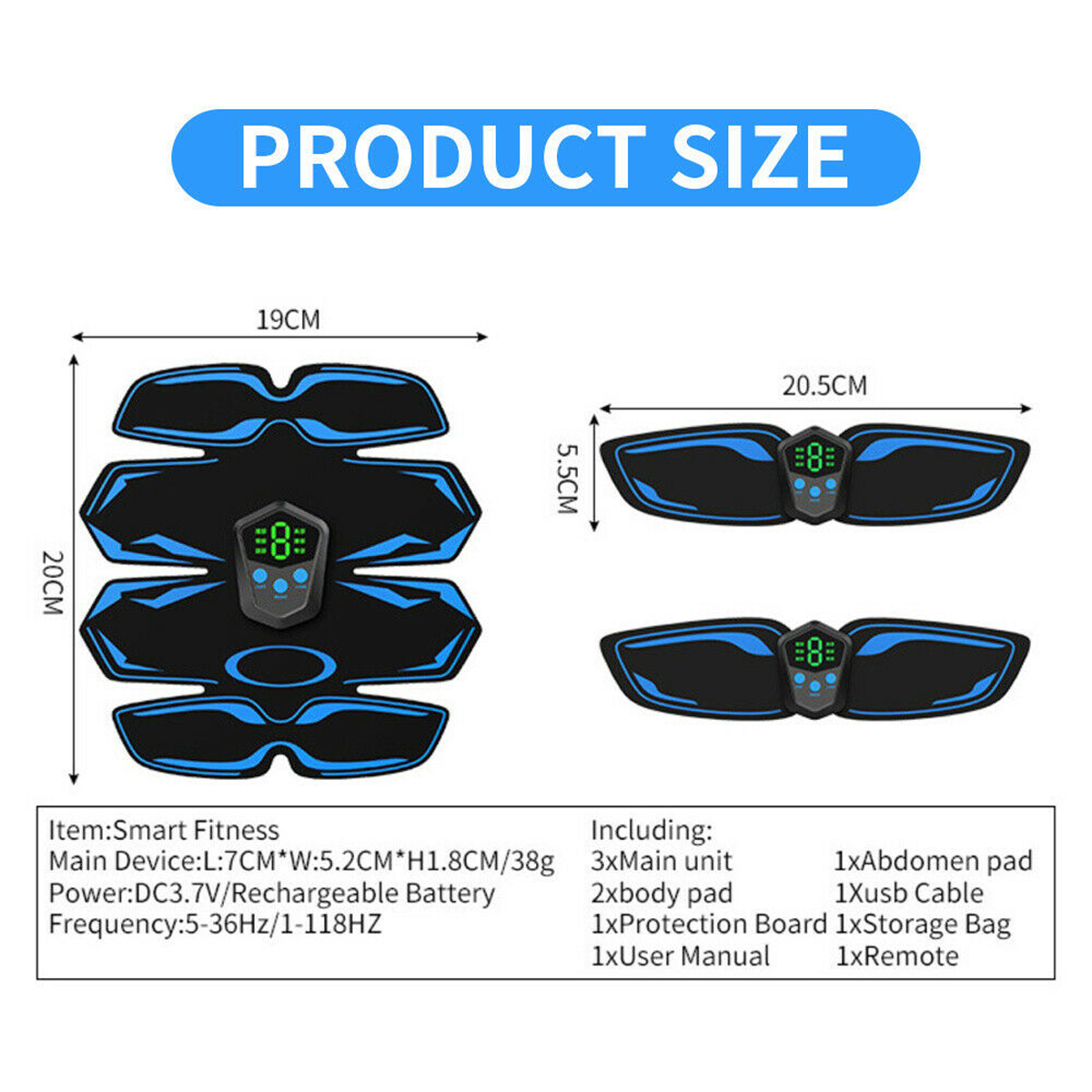 8Pcs-Abdominal-Patch-Rechargeable-Muscle-Stickers-Abdominal-Health-Equipment-1695477-5