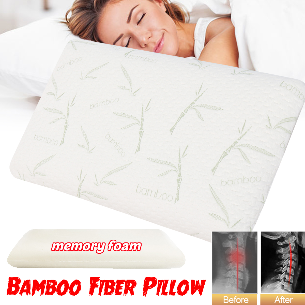 Bamboo-Memory-Foam-Pillow-Reversible-Pillow-Orthopedic-Slow-Rebound-Cervical-Neck-Pain-Relief-1813962-1