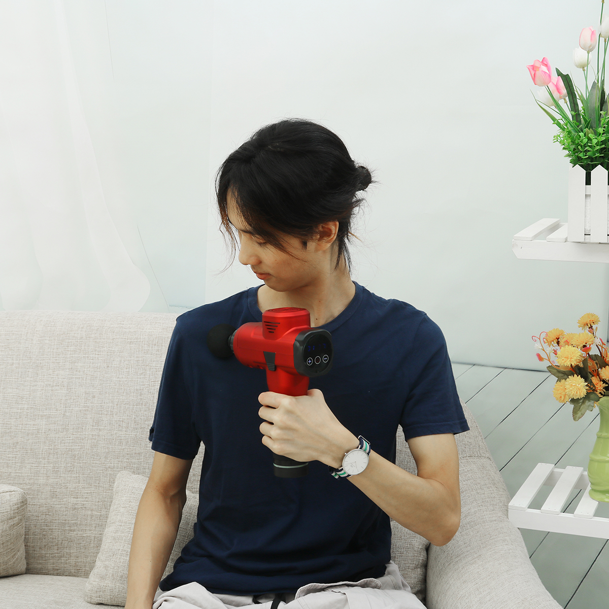 Display-20-Speed-3200RPM-Percussion-Massager-2000mAh-168V-Electric-Massager-30W-Muscle-Massage-Thera-1584147-12