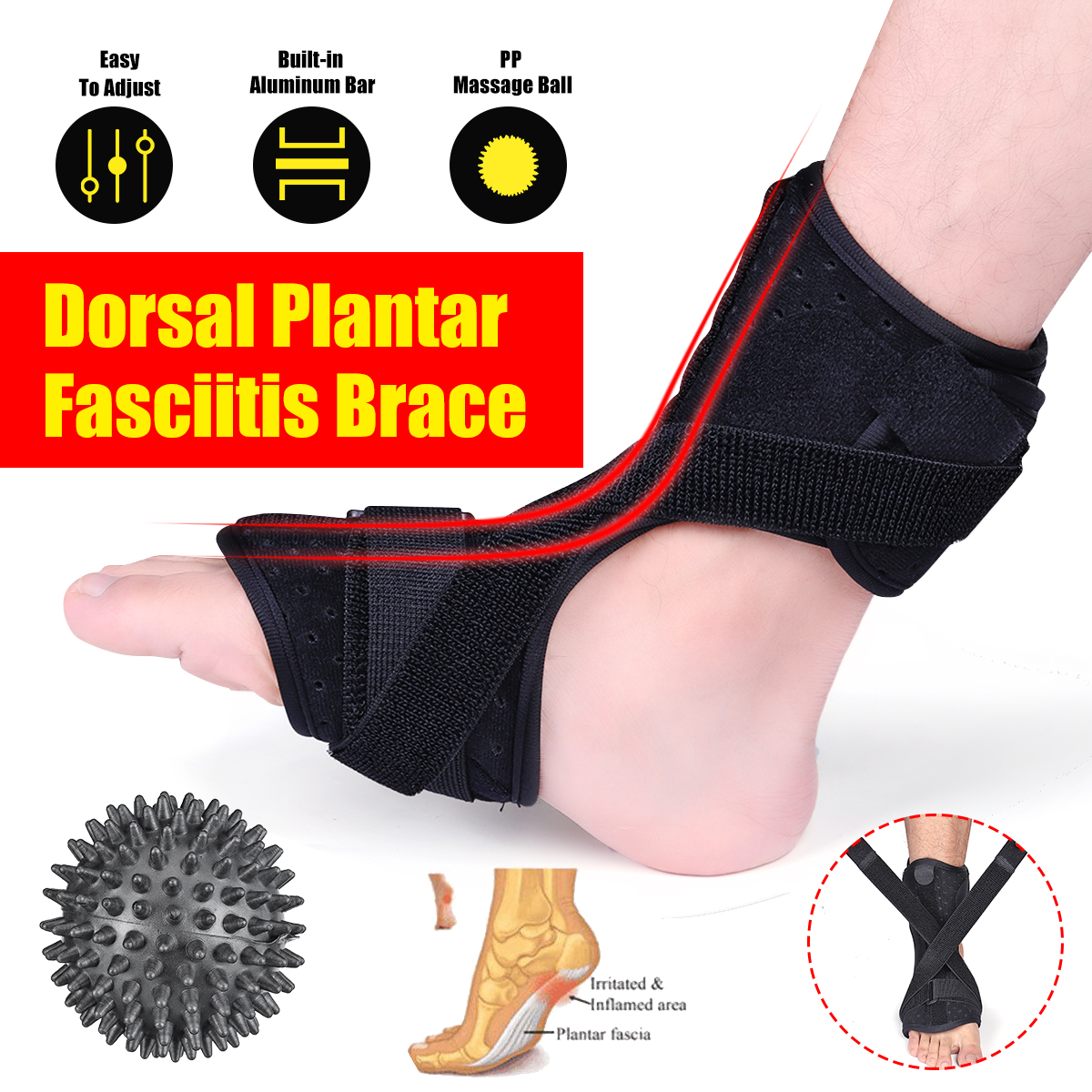Dorsal-Plantar-Fasciitis-Brace-Ankle-Support-Tendonitis-Night-Splint-Heel--Massage-Ball-1741753-2